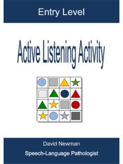 Precise Listening Activity - Speech-Language …