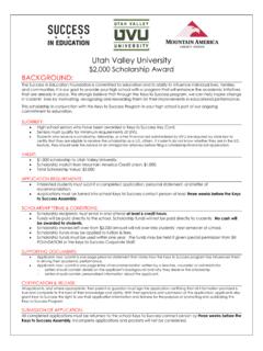Utah Valley University - Spanish Fork High School