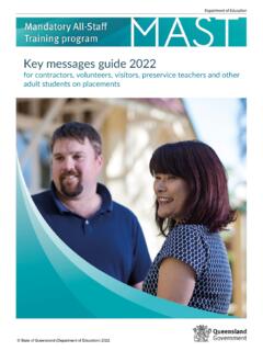 Key messages guide - Department of Education
