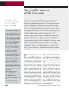 Surgical Exposures of the Humerus - Orthobullets