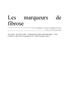Les marqueurs de fibrose - FMC-HGE