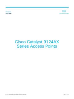 Cisco Catalyst 9124AX Series Access Points Data Sheet