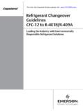 Refrigerant Changeover Guidelines CFC-12 to R …