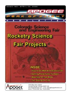 Rocketry Science Fair Projects - Model Rockets &amp; How-To ...
