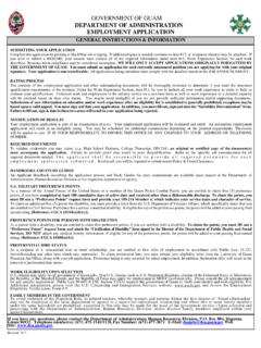 Govt Guam Employment Application Form