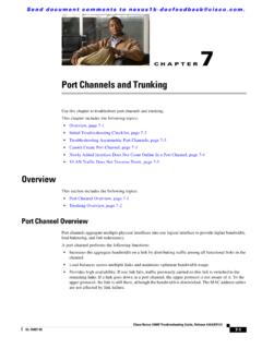 Port Channels and Trunking