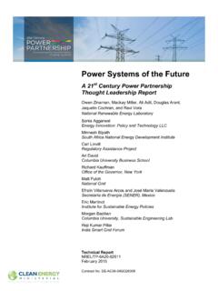 Power Systems of the Future - NREL