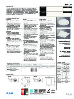 Halo SMD6-DM spec sheet - TD518248EN - Cooper …