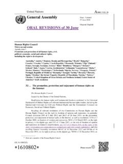 /HRC/32/L.20 General Assembly ORAL REVISIONS of 30 June