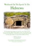Workbook On The Epistle To The Hebrews - …