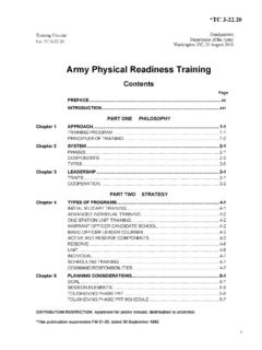 TC3-22.20 Army Physical Readiness Training - T OF C Page 1