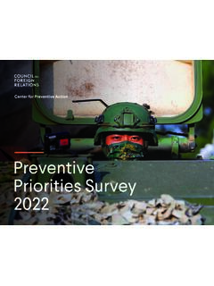 Preventive Priorities Survey