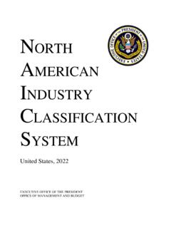 NORTH AMERICAN INDUSTRY CLASSIFICATION SYSTEM