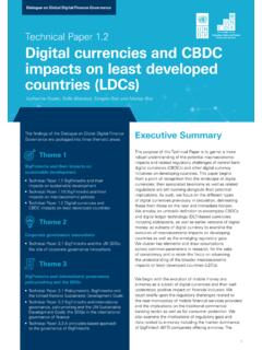 Digital currencies and CBDC impacts on least developed ...