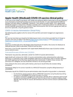 Apple Health COVID-19 vaccine clinical policy - Wa