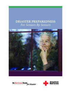 DISASTER PREPAREDNESS For Seniors By Seniors