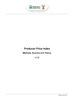 Producer Price Index - Statistics South Africa | The South ...