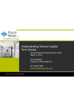 Understanding Venture Capital Term Sheets