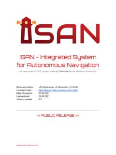 ISAN - Integrated System for Autonomous Navigation