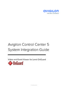 Avigilon Control Center 5 System Integration Guide