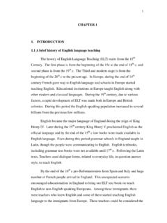 CHAPTER 1 1. INTRODUCTION 1.1 A brief history of English ...