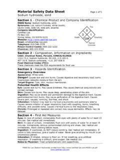 Material Safety Data Sheet Page 1 of 5 ... - certified …
