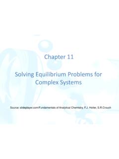 Chapter 11 Solving Equilibrium Problems for Complex Systems