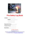 Fire Safety Log Book - Safety Management (UK)