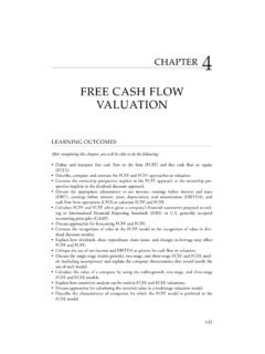 FREE CASH FLOW VALUATION - Exam Success