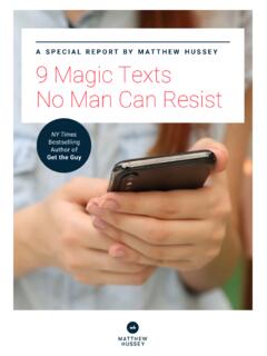 9 Magic Texts No Man Can Resist - Matthew Hussey