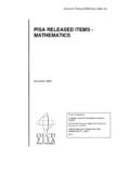Document: ReleasedPISAItems Maths - OECD