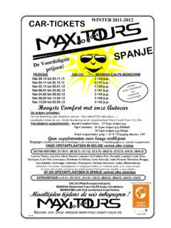 CAR-TICKETS - Maxi-Coach-Tours.be | Startpagina
