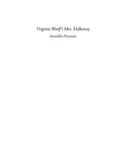 Virginia Woolf’s Mrs. Dalloway - Universit&#224; degli Studi ...