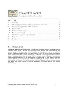 Cost of Capital - educ.jmu.edu