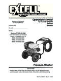 Operation Manual - Ex-Cell Pressure Washer
