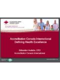 Accreditation Canada International Defining …