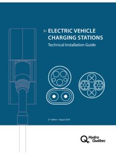 ELECTRIC VEHICLE CHARGING STATIONS - Hydro-Quebec