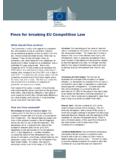 Fines for breaking EU Competition Law
