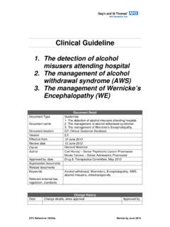 Alcohol misusers AWS WE guideline FINAL
