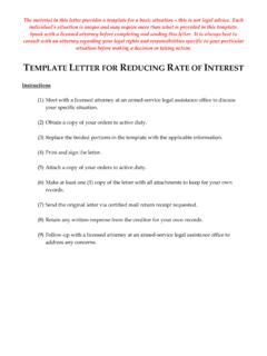 EMPLATE LETTER FOR REDUCING RATE OF INTEREST