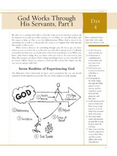 God Works Through Day His Servants, Part 1