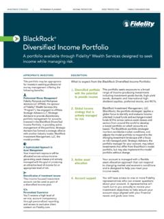 BlackRock Diversified Income Portfolio - Fidelity …