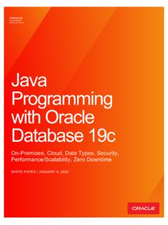 Java Programming with Oracle Database 19c