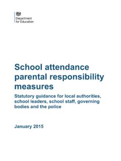 School attendance parental responsibility measures - …