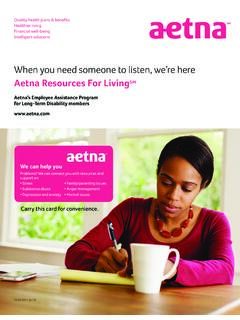 Aetna Resources For LivingSM - Closte