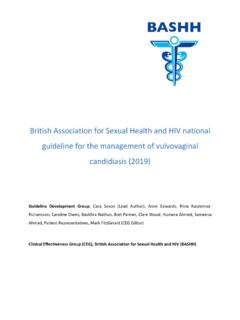 British Association for Sexual Health ... - BASHH Guidelines