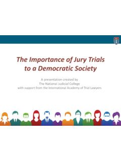 The Importance of Jury Trials - judges