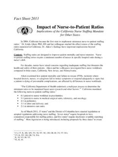Impact of Nurse-to-Patient Ratios