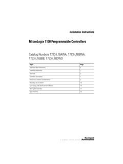 MicroLogix 1100 Programmable Controllers - Rockwell …