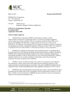 Letter of enquiry - ENMAX